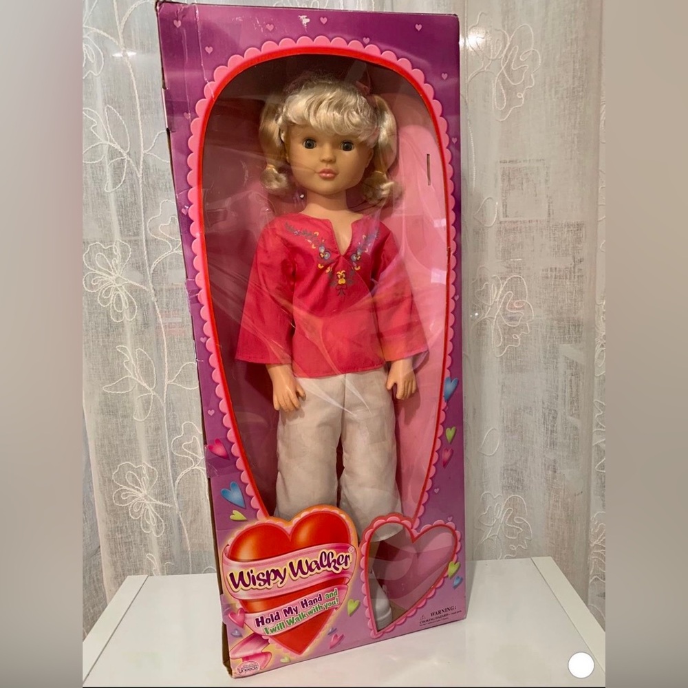 Whispee Uneeda Vintage Collectible Walking Doll 27”